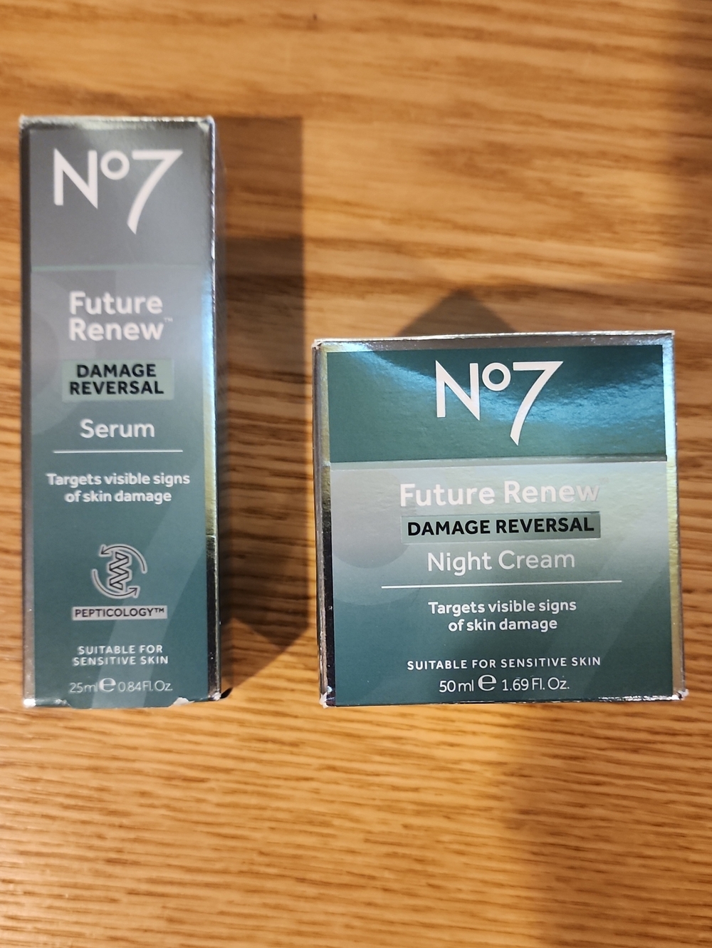 No7 Future Renew Damage Reversal Serum & Night Cream - BNIB